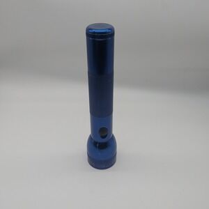 VINTAGE Mag Lite Flashlight Blue Heavy Duty Made USA